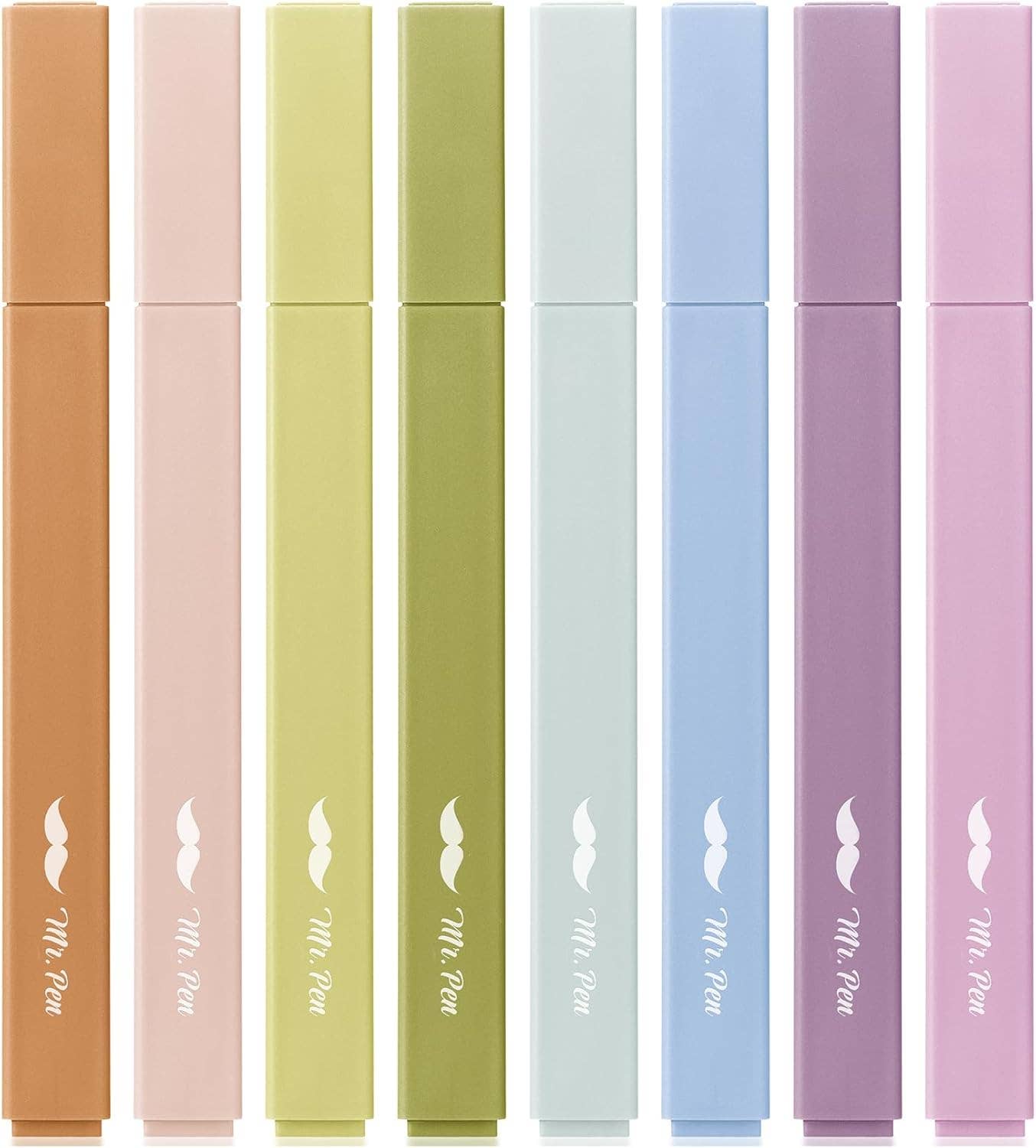 Aesthetic Highlighters 8 Pack Chisel Tip