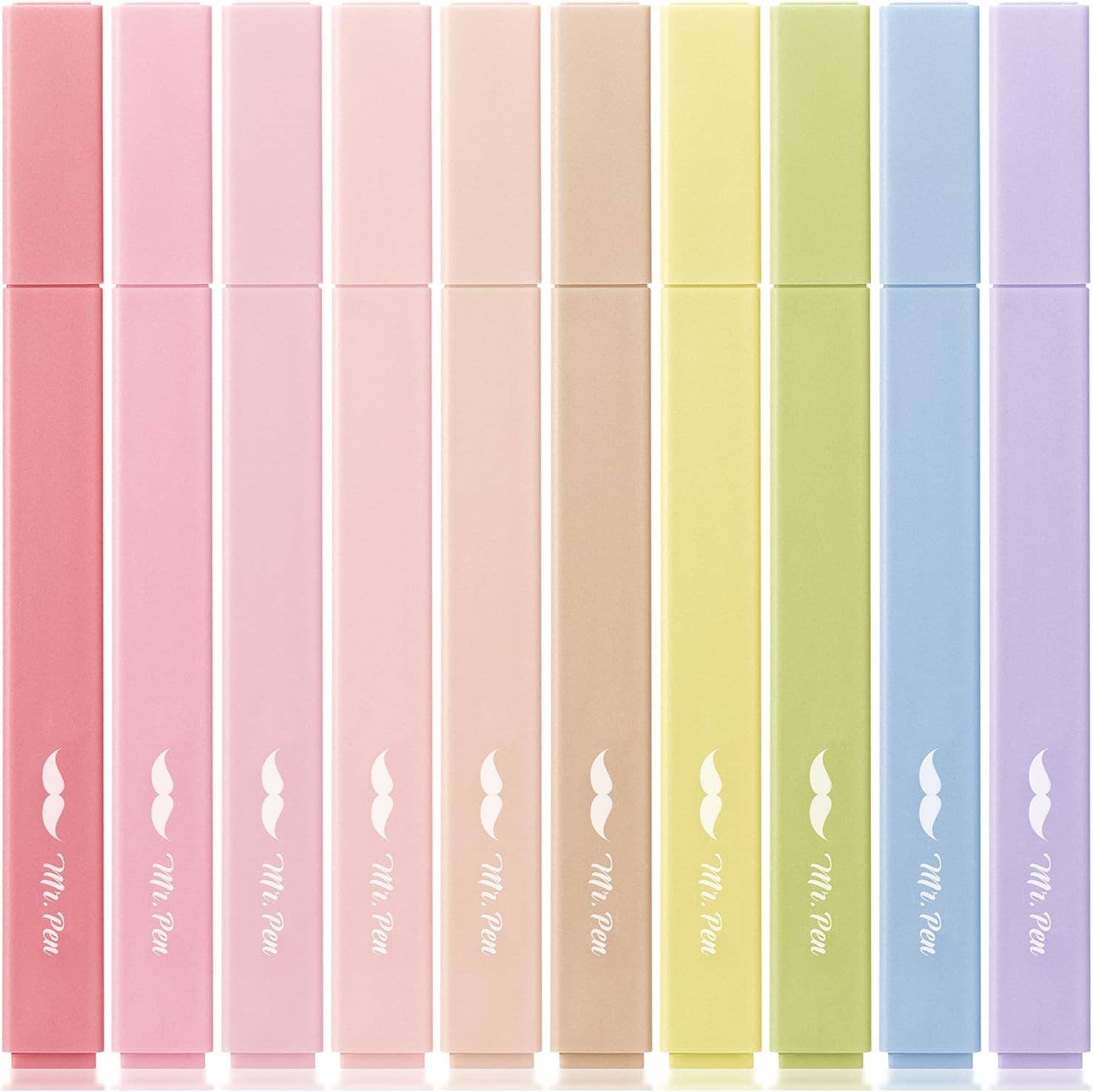 Aesthetic Highlighters 10 Pack No Bleed