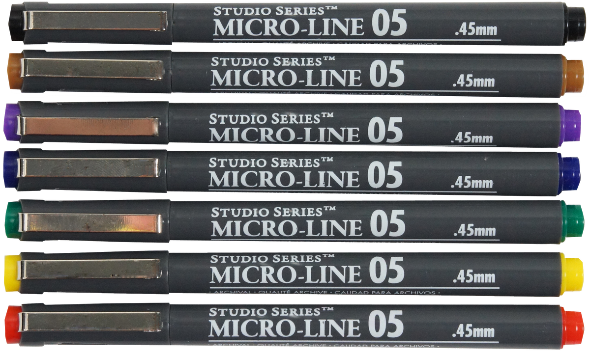 Studio Series Colored Micro-Line Pen Set (Set of 7)