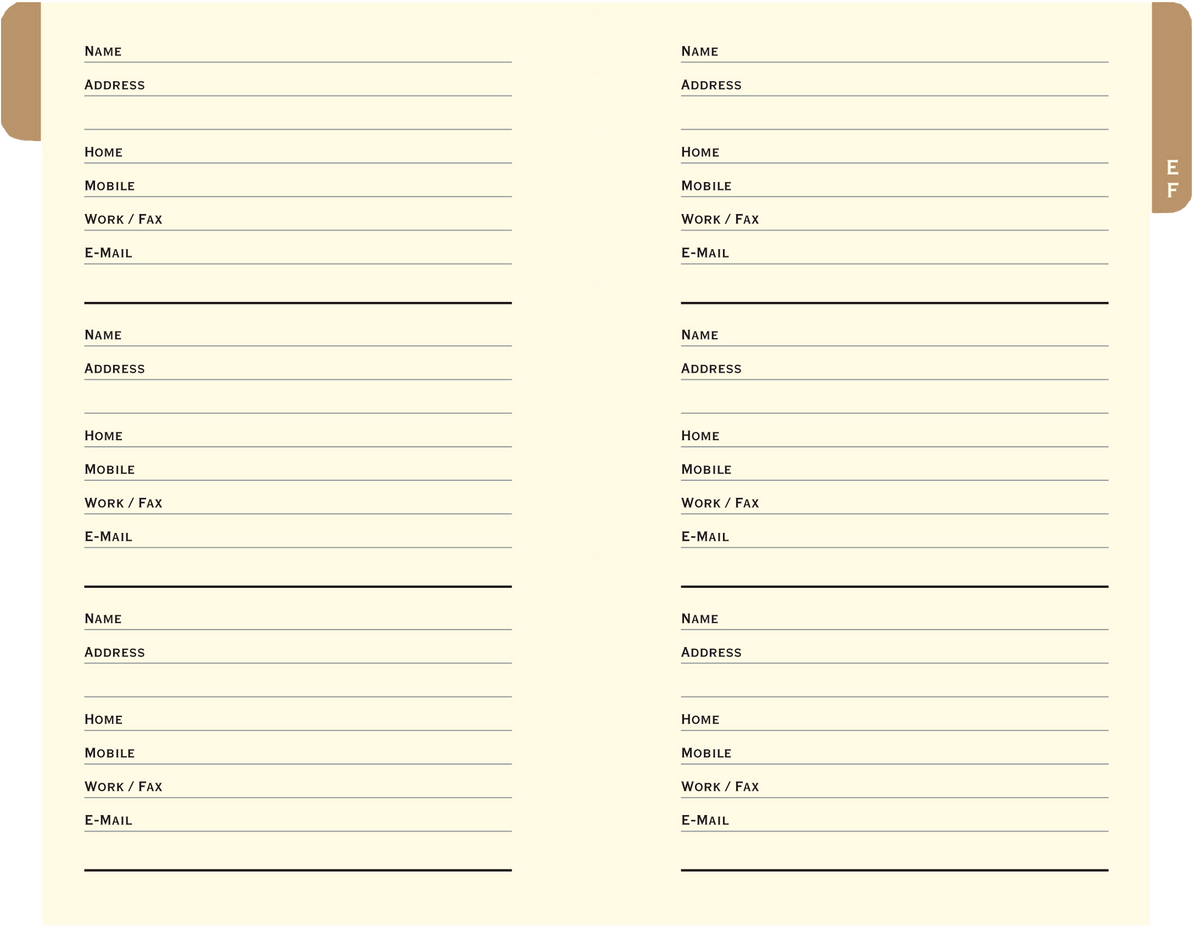 Celestial Address Book
